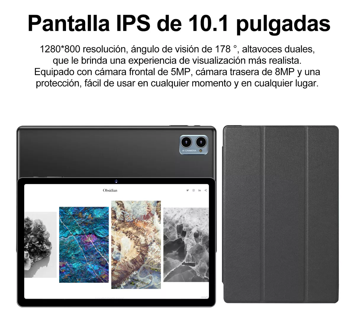 Tablet 20+128gb Android 14 Octa-core Wifi 5g Con Funda Mouse