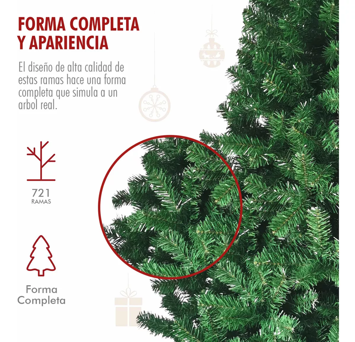 Árbol De Navidad Fondonso De 1.80 Metros Original Trady Fit