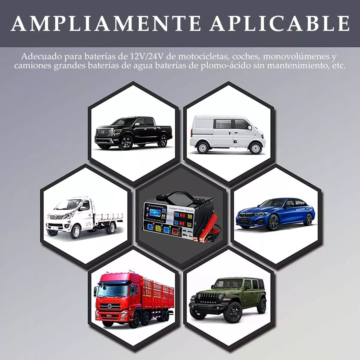 Cargador De Batería Inteligentes Automático 12/24v Auto