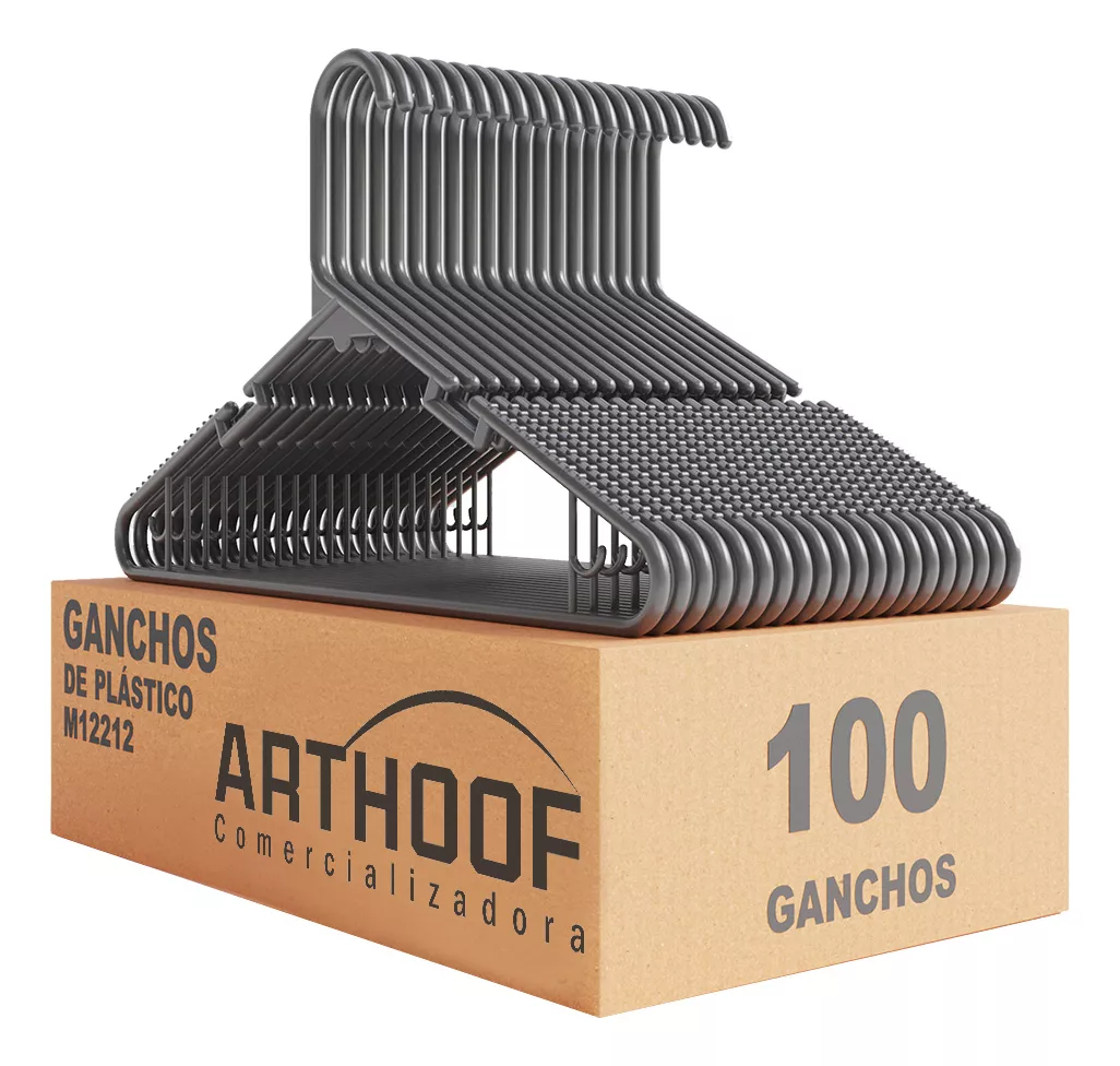 Ganchos Art-Hoof M12212 para playeras pack  de 100 unidades color negro