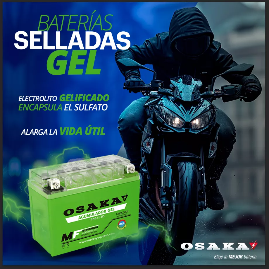 Batería Gel Osaka Ytx6.5l-bs Italika 125z Ft/dm125 F06010049