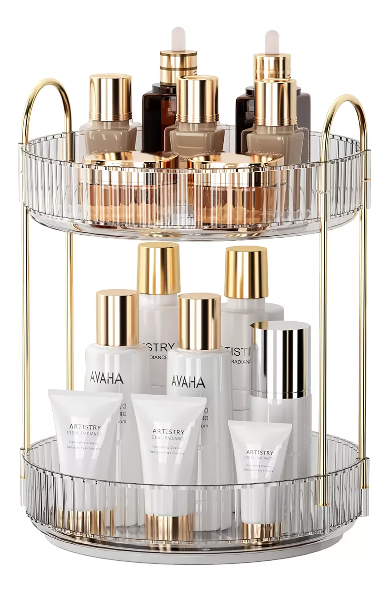 Organizador De Maquillaje Cosméticos Rotación Acrílico 360°