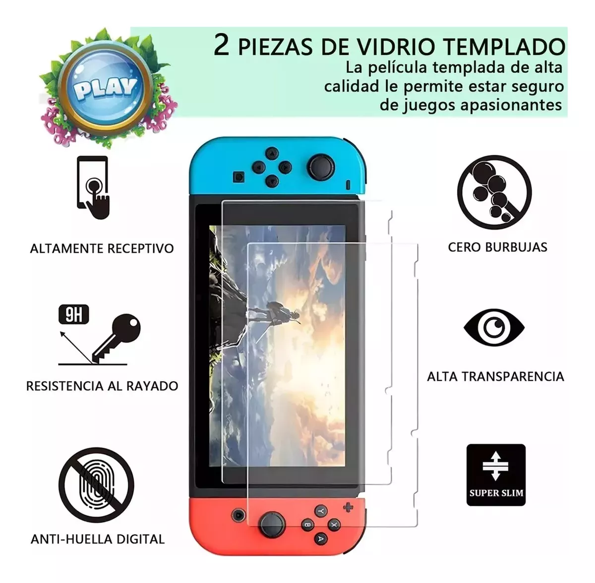 Kit De 30 Accesorios Funda Para Nintendo Switch Oled Estuche