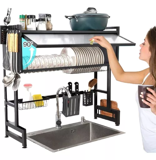 Escurridor Trastes De Cocina Fregadero Gabinete Platos 65cm