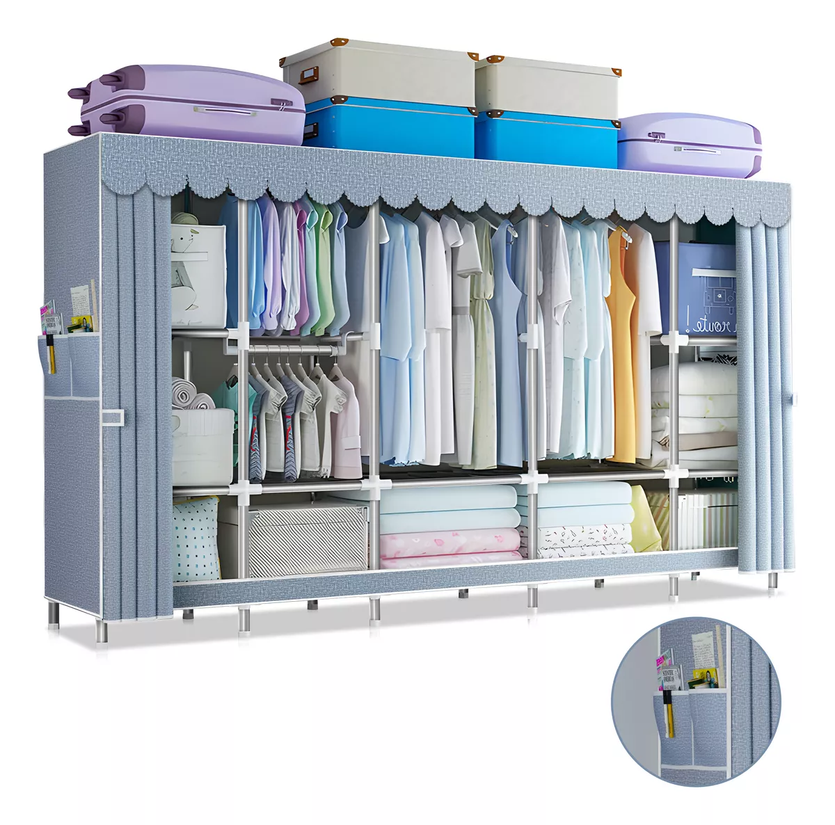 Closet Armable Ropero Closed Armario Organizador Ropa 245cm