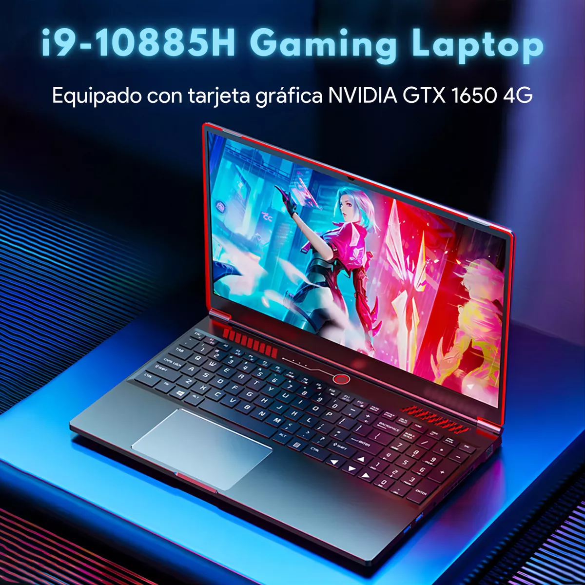 Laptop Gamer 16.1  Full Hd 32gb Ram 1tb Ssd Core I9 10885h Gtx 1650 Tarjeta Gráfica Nvidia Teclado Retroiluminado Rgb Windows 11 Home Usb-c, Usb-a Hdmi Wi-fi 6 Y Bluetooth