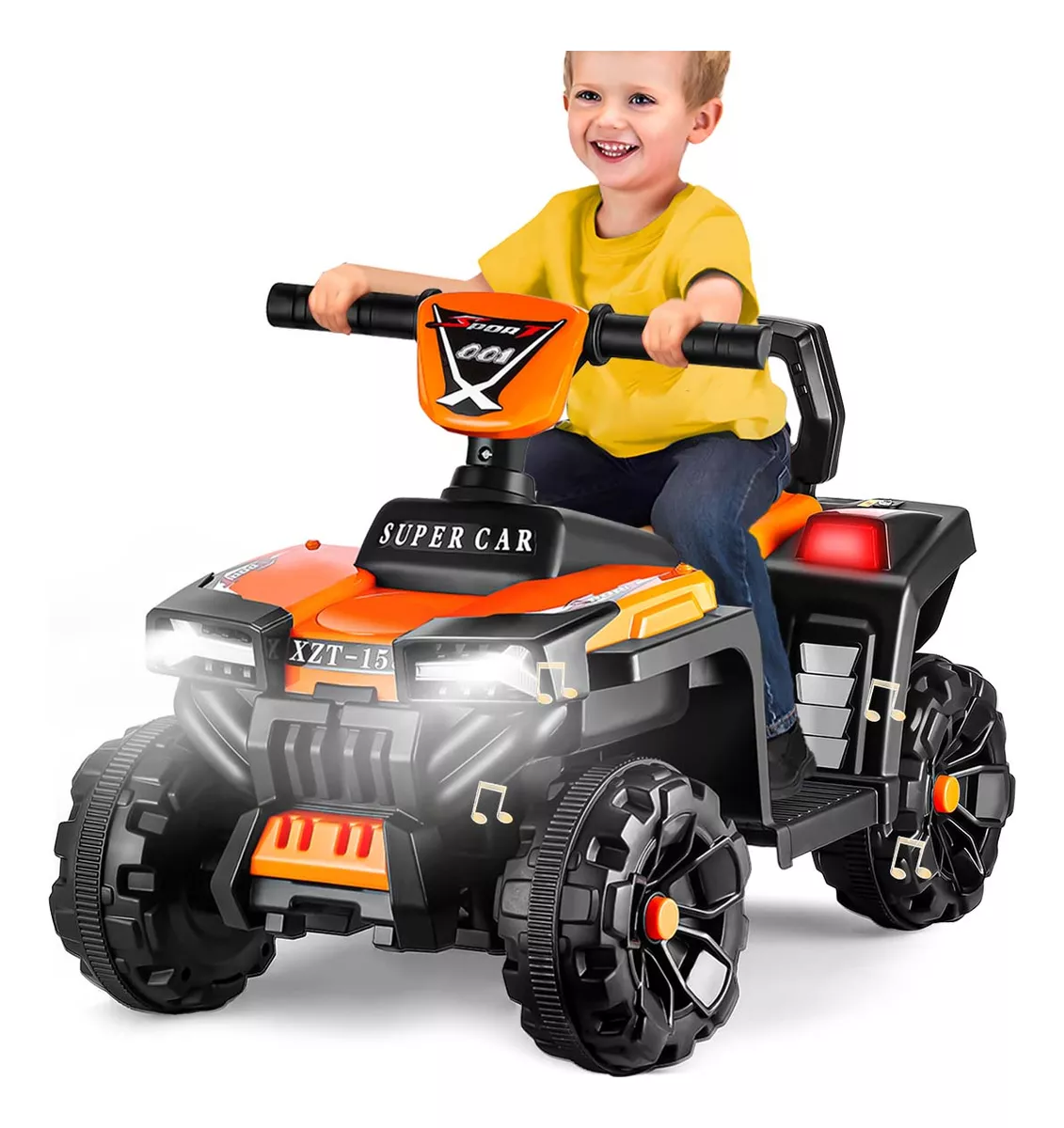 Carro Eléctrico Montable Para Niños Con Luz Led 12v Atv Moto