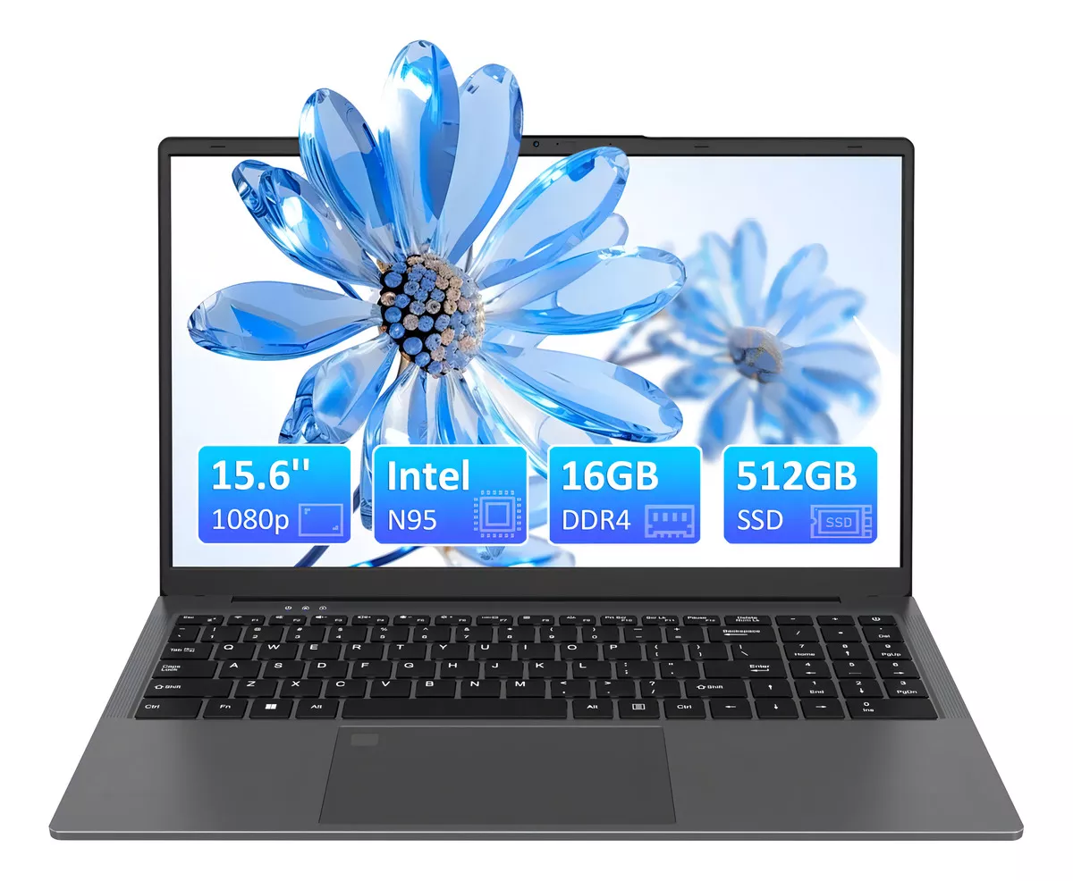 Auusda 15.6 Laptop 16gb Ram 512gb Ssd Intel N95 Win11 Pro