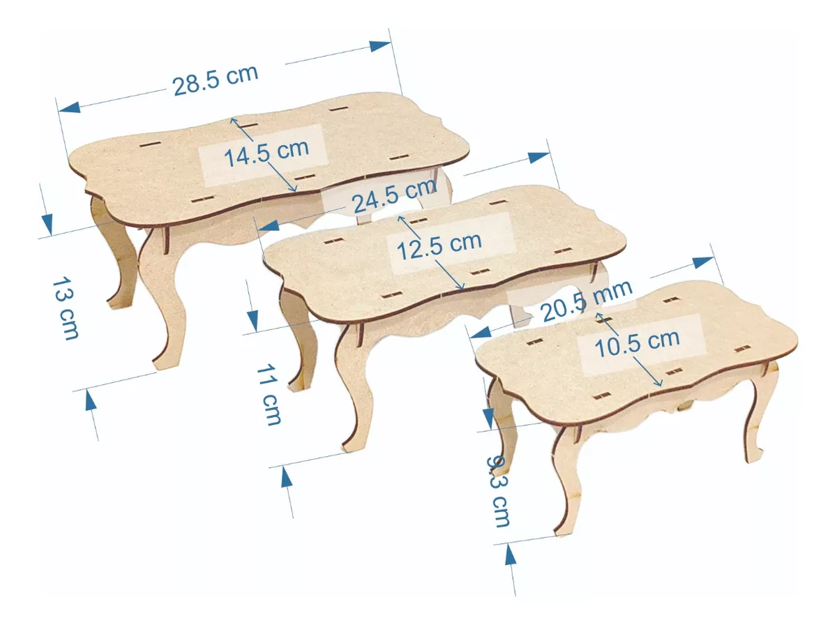 Kit Mesa De Dulces Candybar En Mdf Muebles Para Cupcakes P7