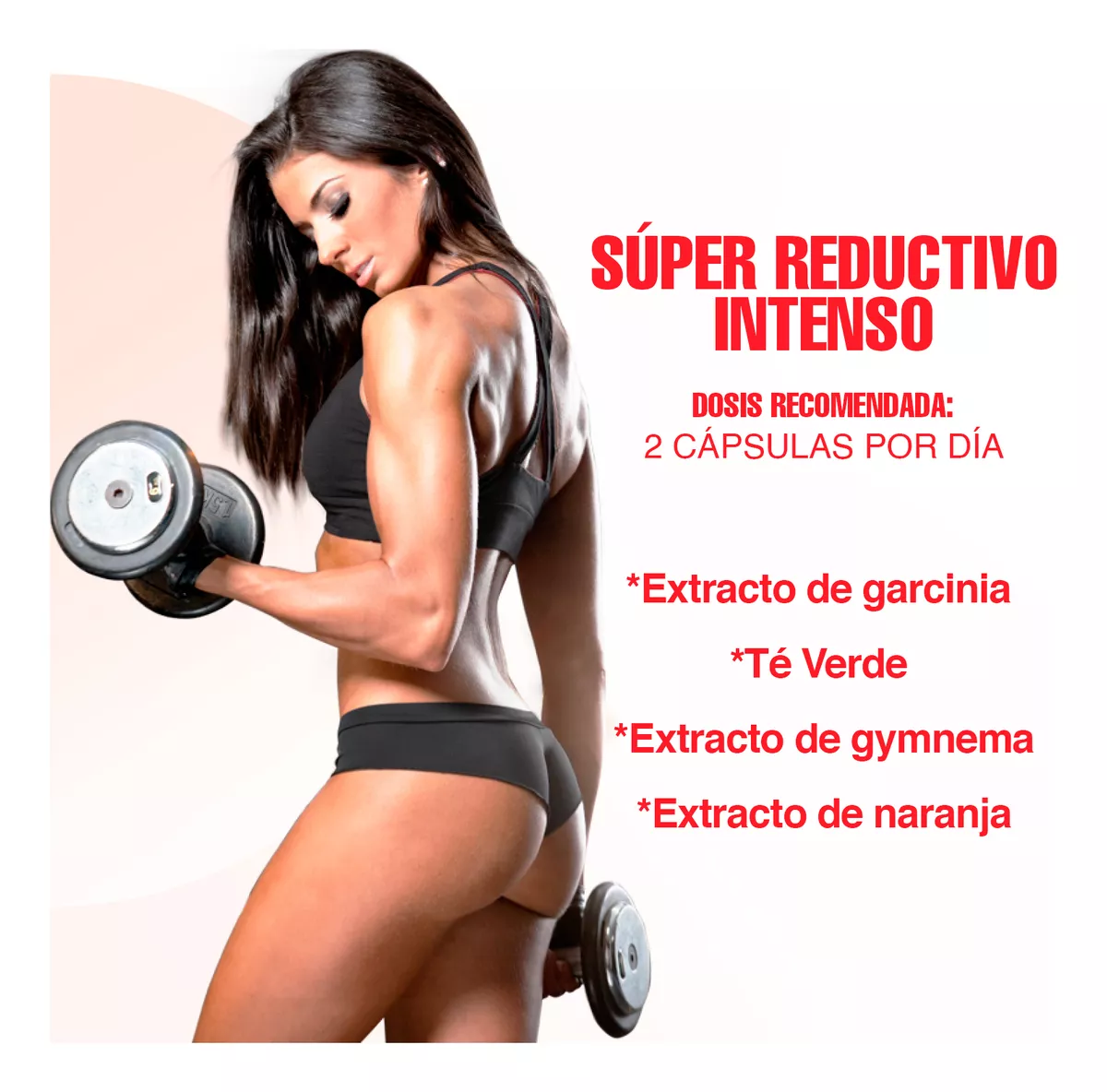 Kit Suplementos Glúteo Peptona + Reductivo Intenso 90cáps