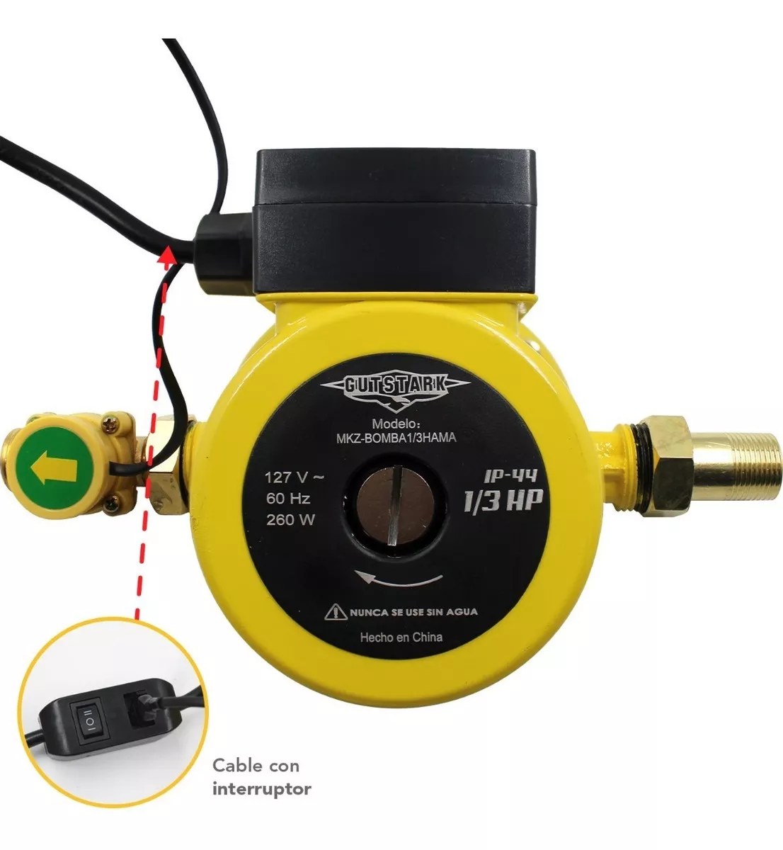 Bomba Presurizadora Agua 1/3 Hp Automatica 270 W 2 Servicios