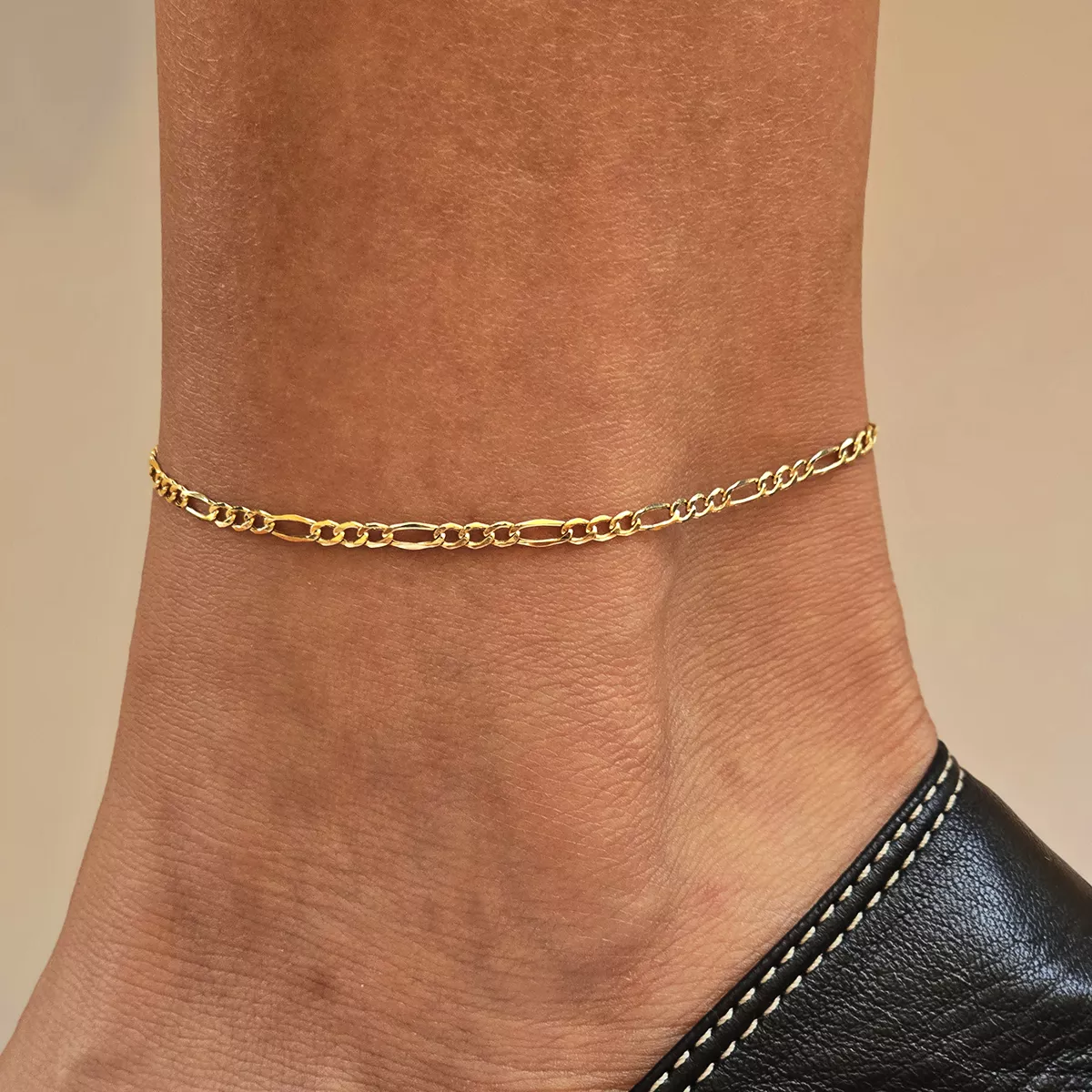 Pulsera Cartier Pulso Oro 10k Esclava Brazalete Figaro 2.8mm