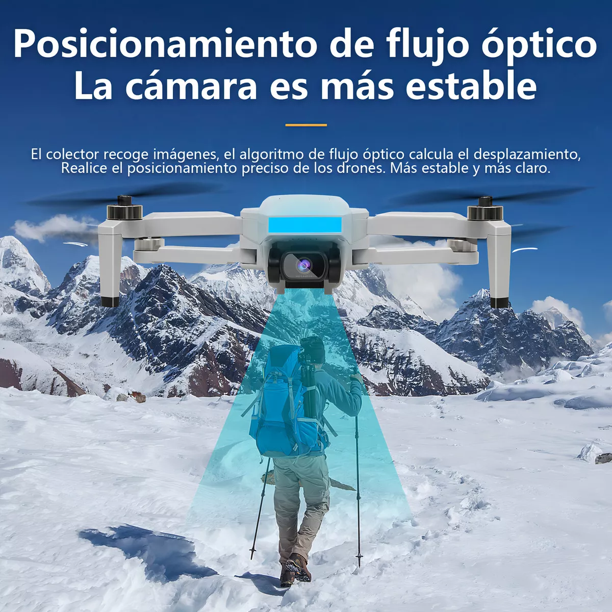 Mini drone Lian Eighty LF007 MAX con dual cámara 8K gris 6GHz 3 baterías