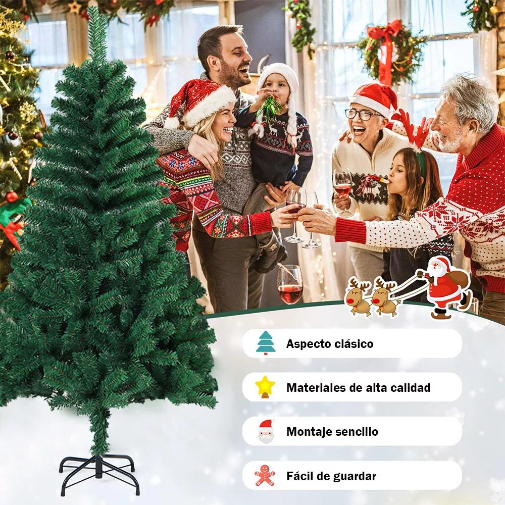 Abundio-SDS-70 Árbol De Navidad Encriptado De 2,1 M De Altura Y 1200 Ramas