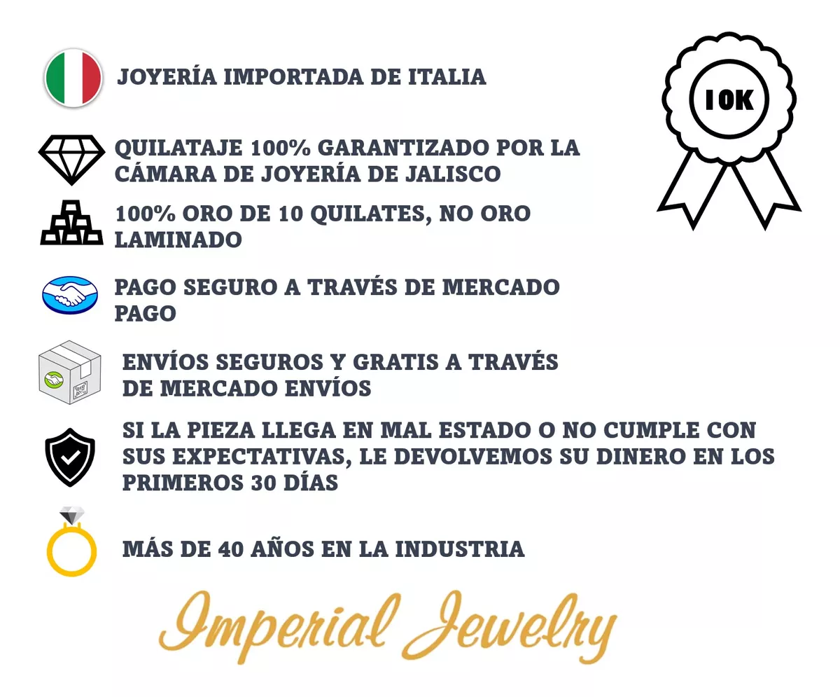 Collar Con Medalla De Virgen Italiana De Oro De 10k