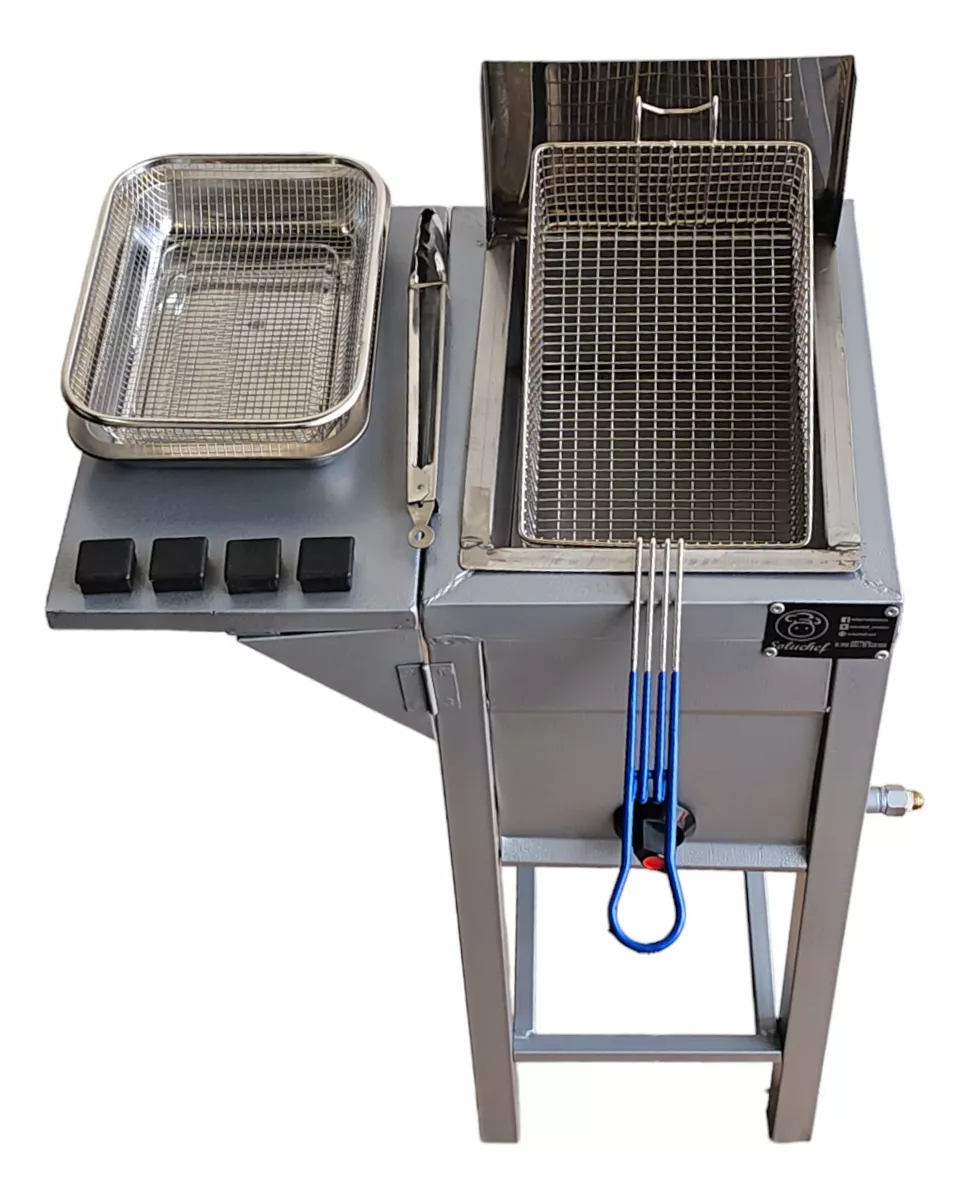 Freidora De Aceite Con Repisa Profesional