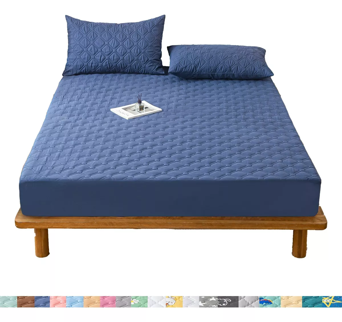 Protector Cubre Colchón Impermeable Matrimonial 3 Pisos King