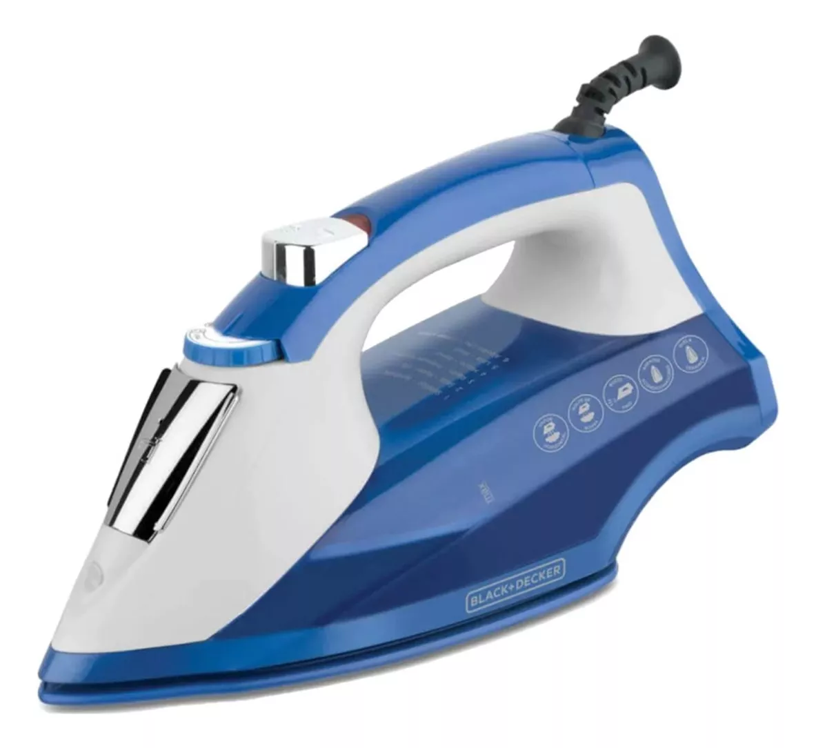 Plancha De Vapor Black And Decker Ir1866 Antiadherente Azul