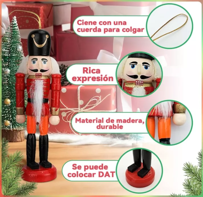 Adorno Para Árbol De Navidad Holy Kit 6 Cascanueces
