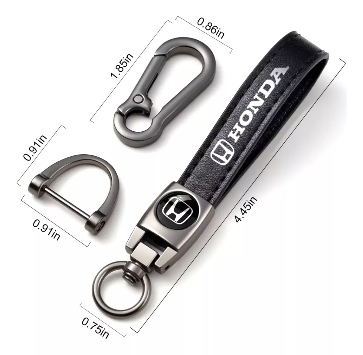 Llavero Para Autos Universal Logo De Llaveros De Cuero Negro