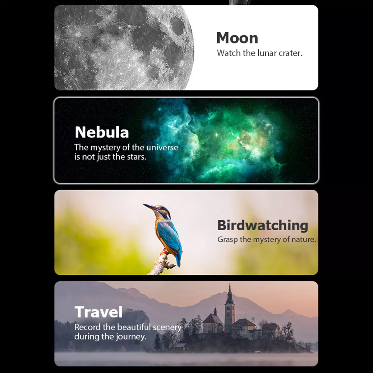 Telescopio Astronómico 70mm Apertura 500mm Portátil