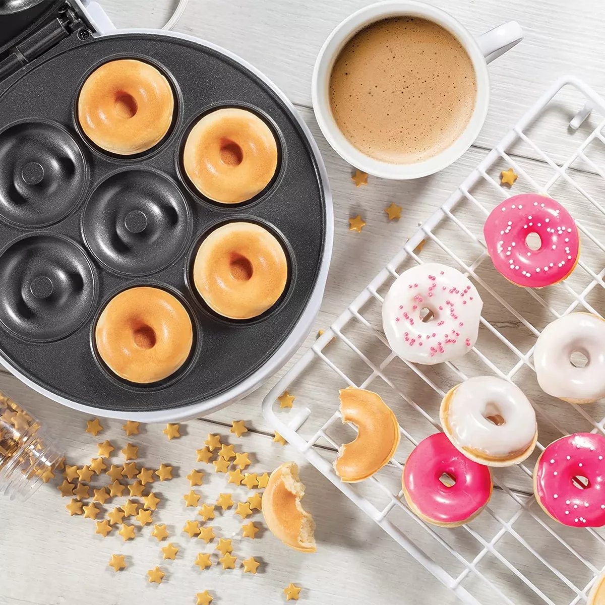 Máquina De Donas Para Desayuno Casa Con Donas 1200w Olye