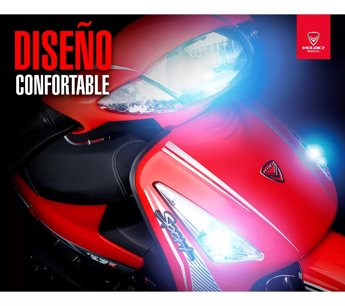 Motocicleta Veloci Draxter Rx Sport 125 Cc Rojo 2024