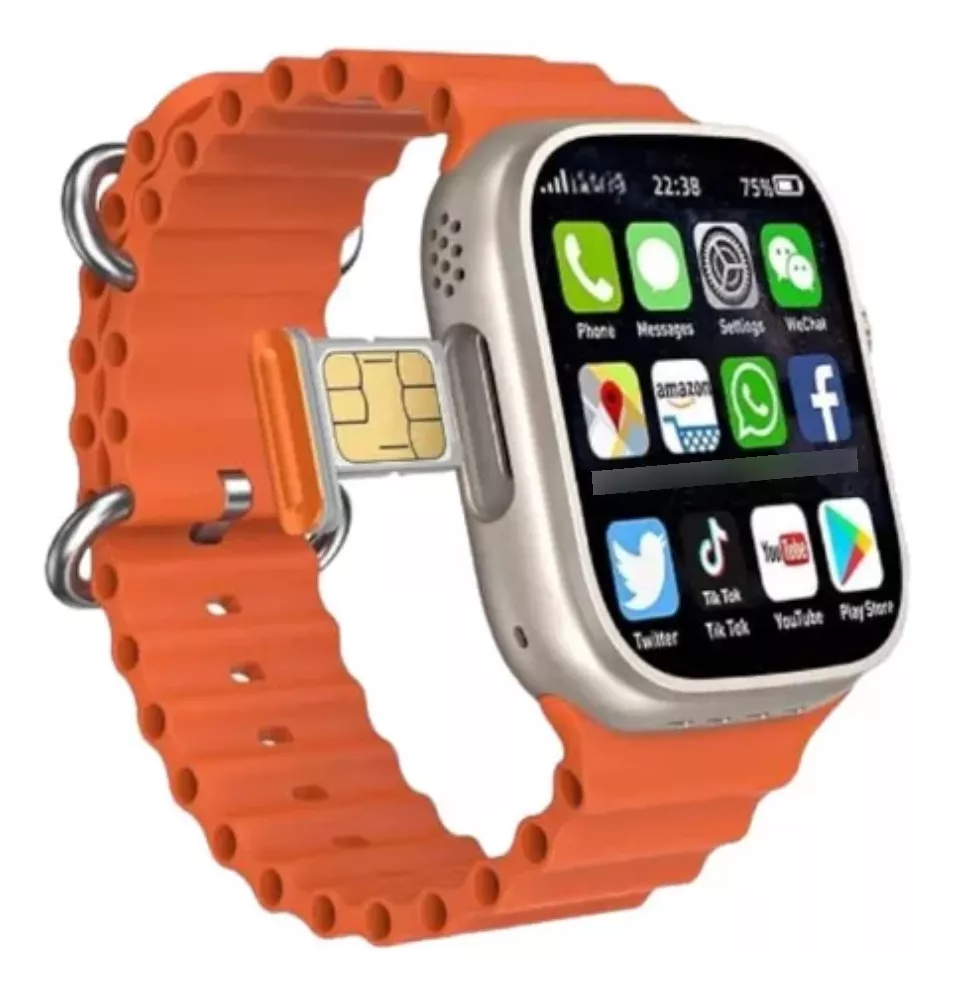 Smartwatch Ultra 4g, 5g Autempo 2024 Android Sim Apps Camara