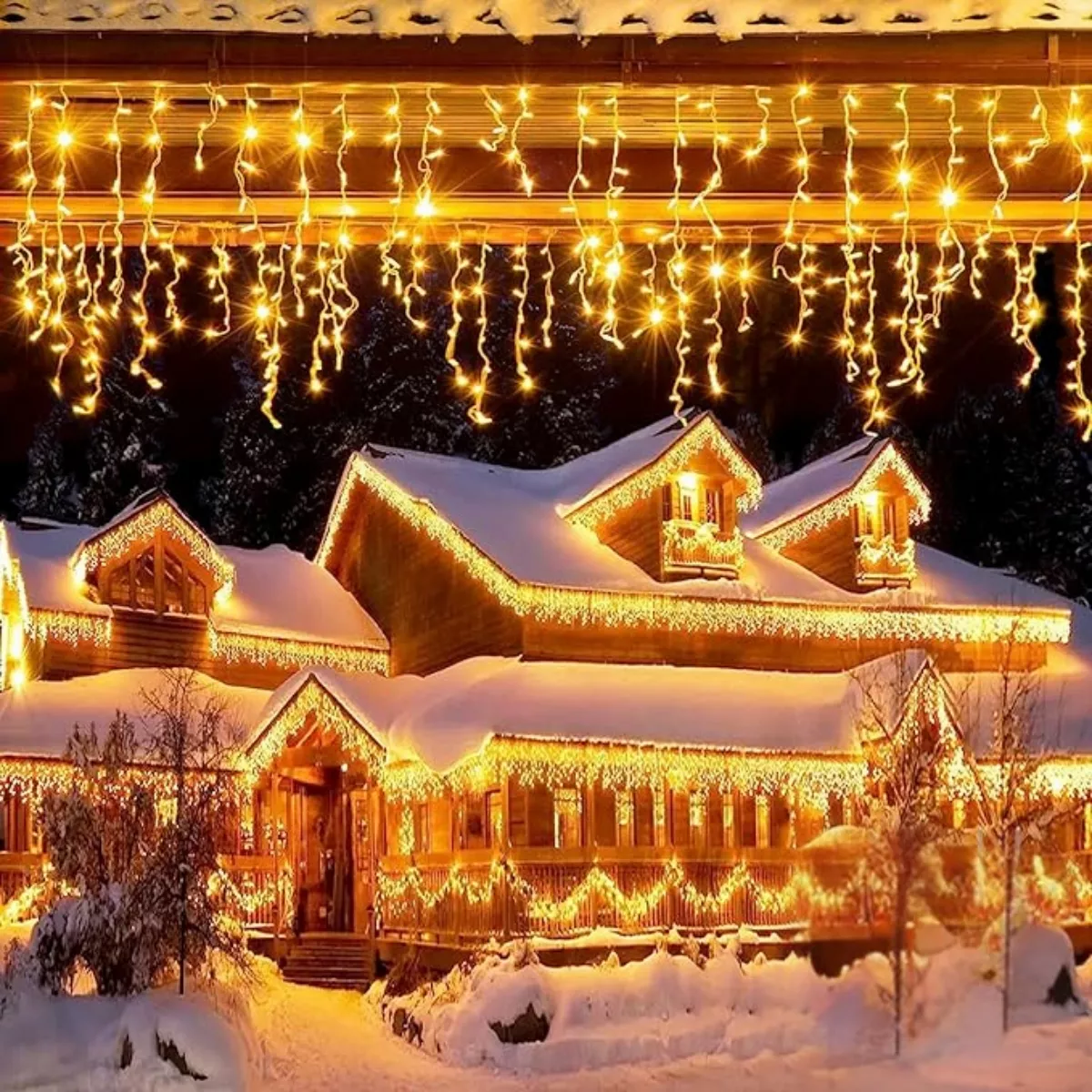 Luces Led Cascada 9m 500l Dosyu Transparente Dy-ice500l-csc