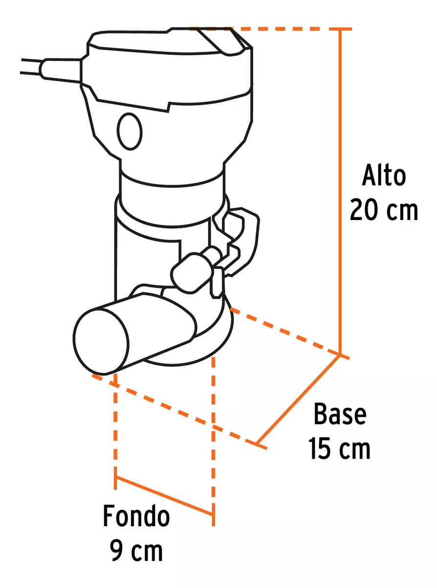 Mini router industrial Truper ROU-MN 710w 3/4hp V. variable