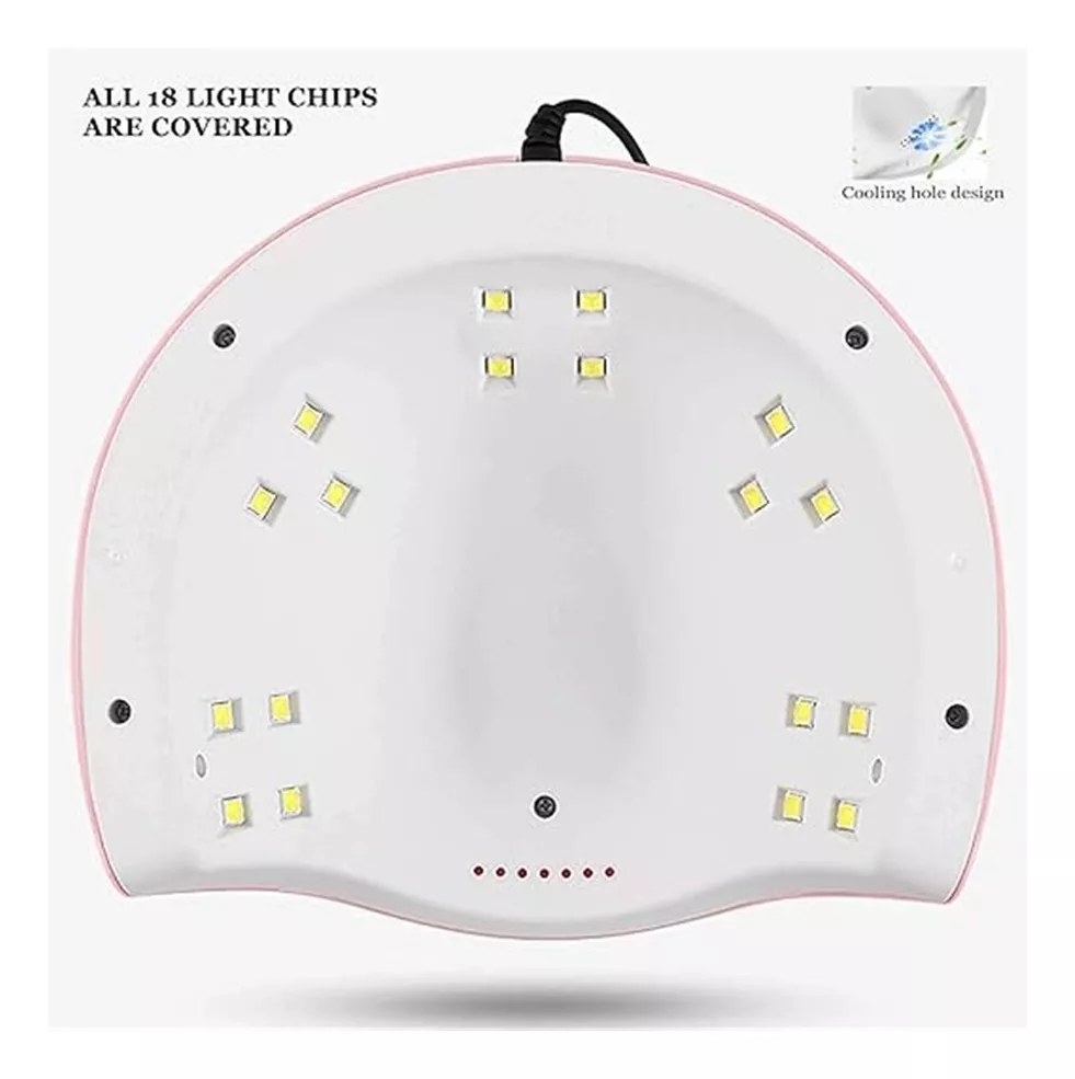 Kit De Uñas Lámpara Quanna Led Con Lámpara Uv Portátil mini Juego De Herramientas De Manicura Juego De Arte De Uñas Taladro Eléctrico Para Uñas 54w18