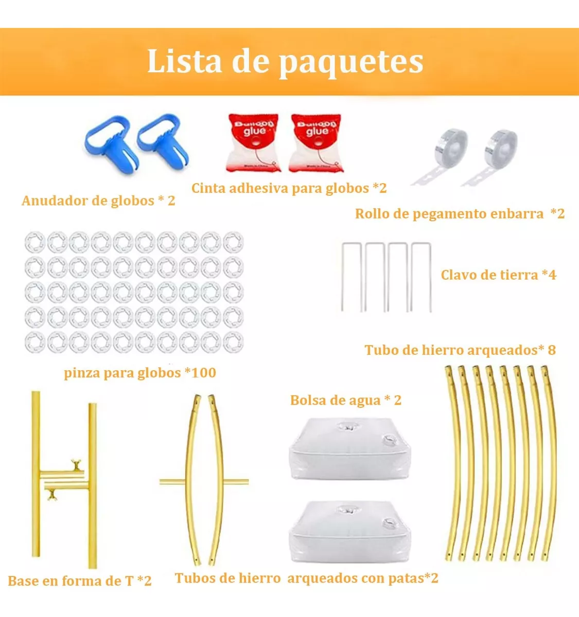 Arcos Para Globos Redondo Desarmable 2m Decoracion Fiesta