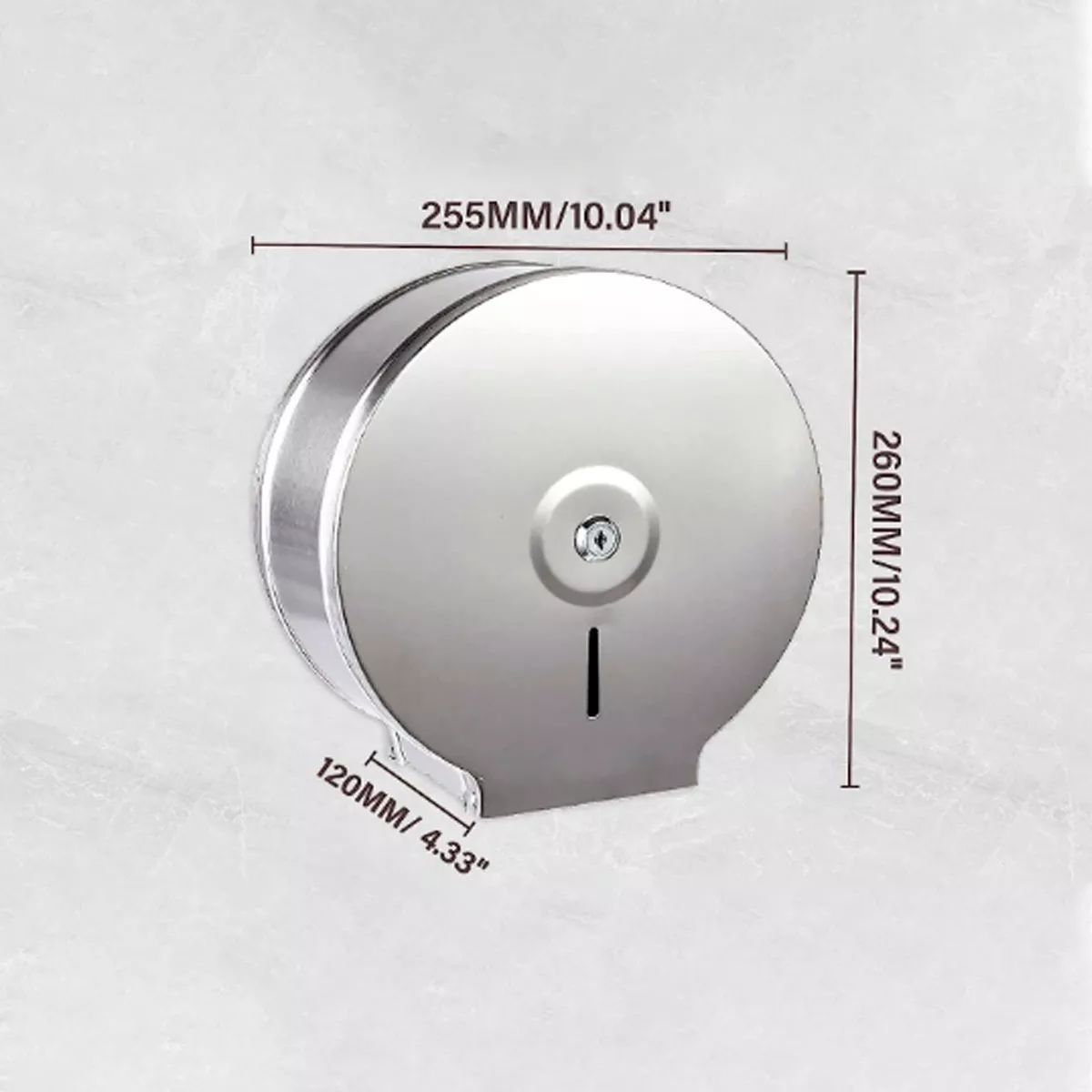 Dispensador De Papel Porta Rollo De Bobina Inoxidable