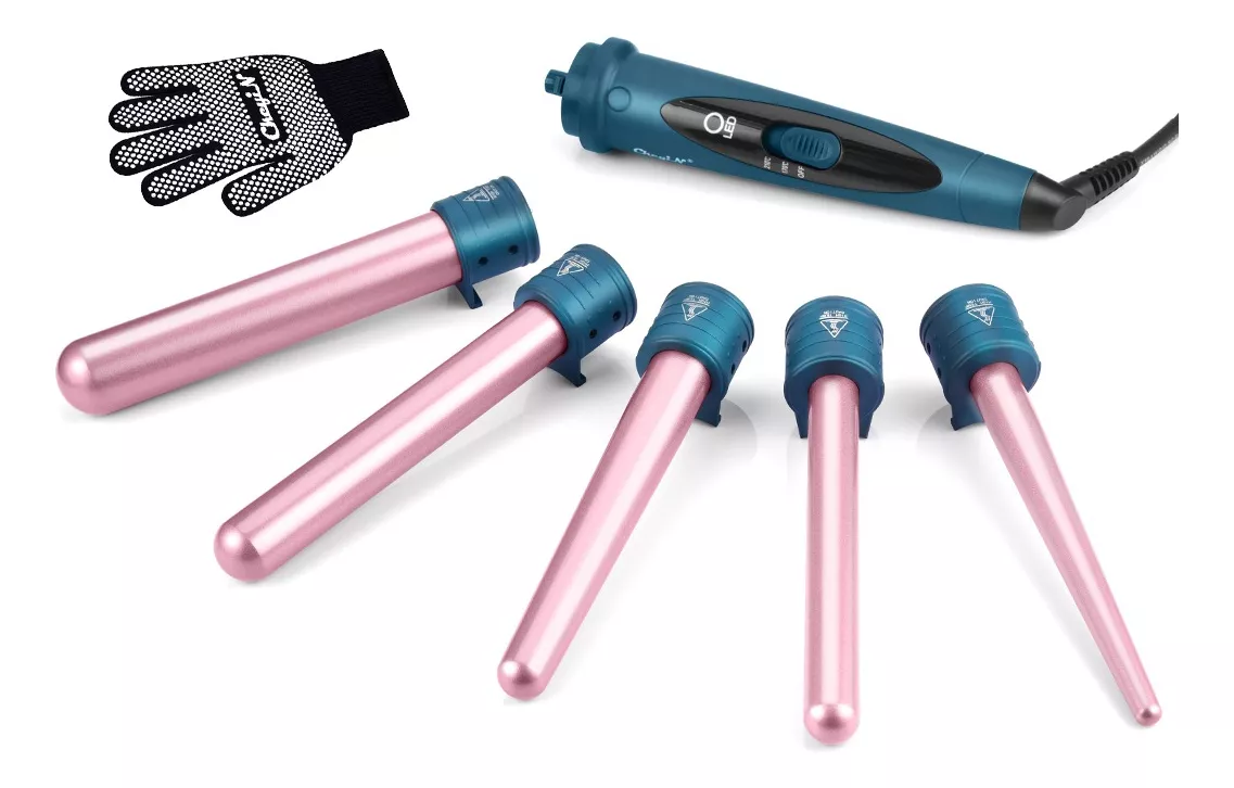 Rizadoras De Cabello Cerámicas Ferros Profesionales- 5 En 1