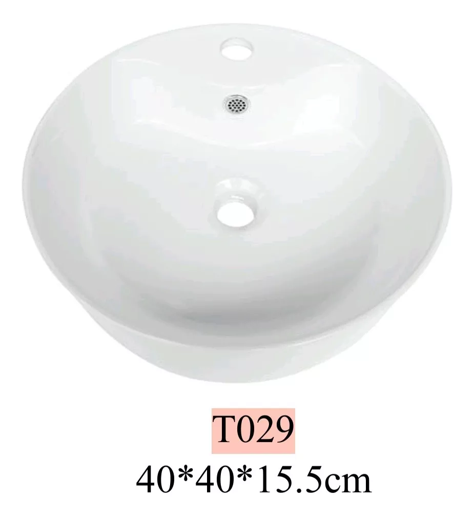 Kit Ovalin Ceramica Redondo+monomando Lavabo Baño+accesorios