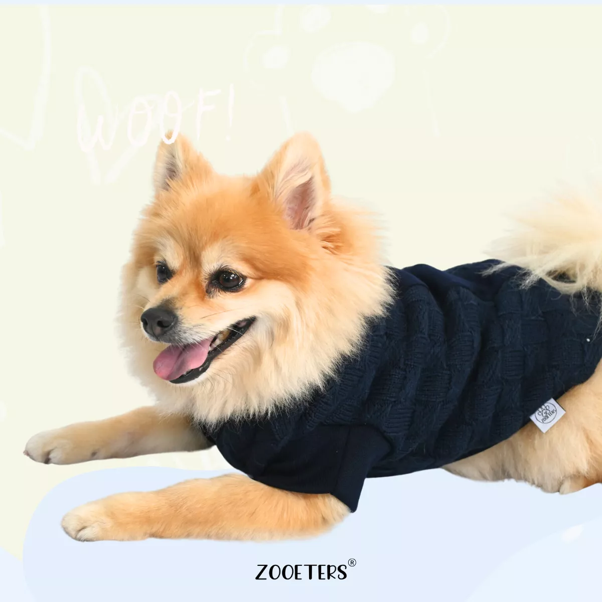 Ropa Suéter Tejido Sudadera Perro G/xg Doble Forro *zooeters