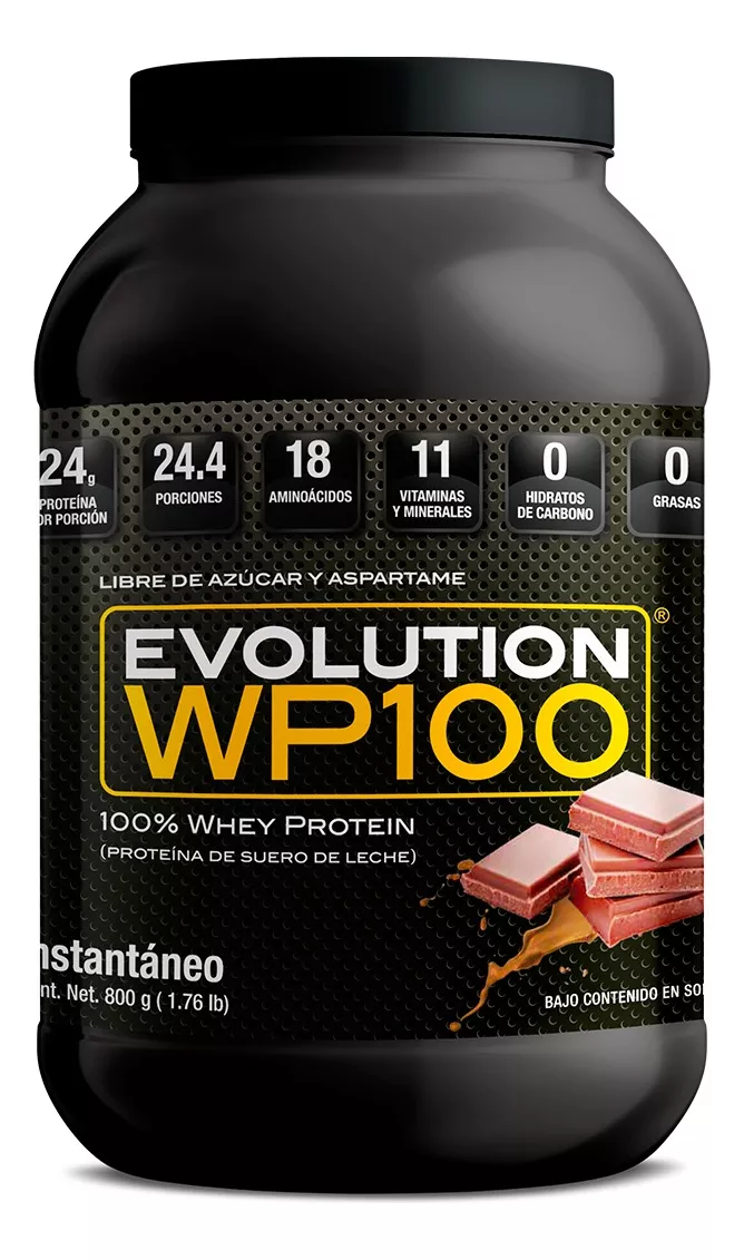 Evolution Proteina Suero De Leche Whey Wp100 800g Chocolate