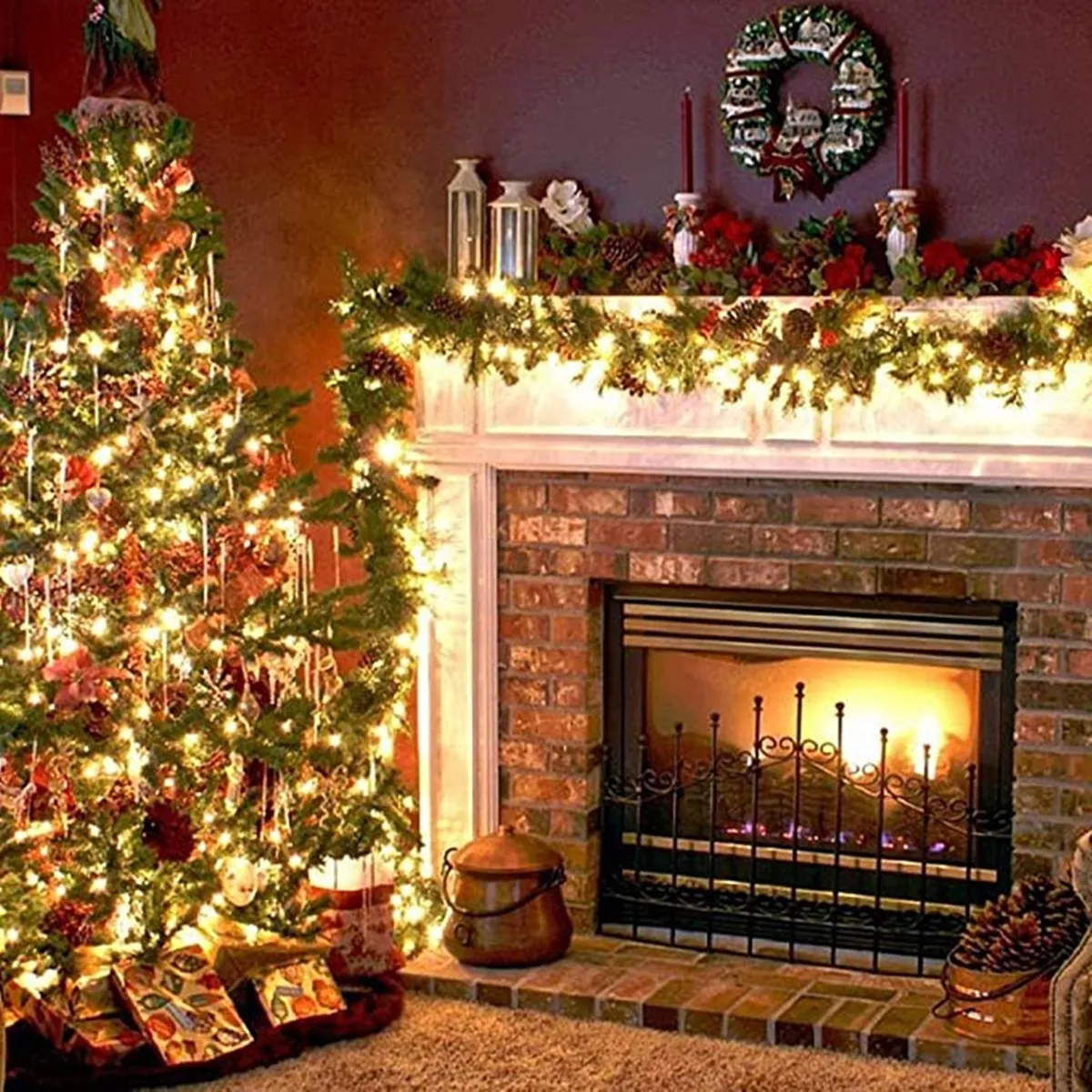 Series Luces Navidad Navideña Fiesta Árbol Bar Boda 200 Led