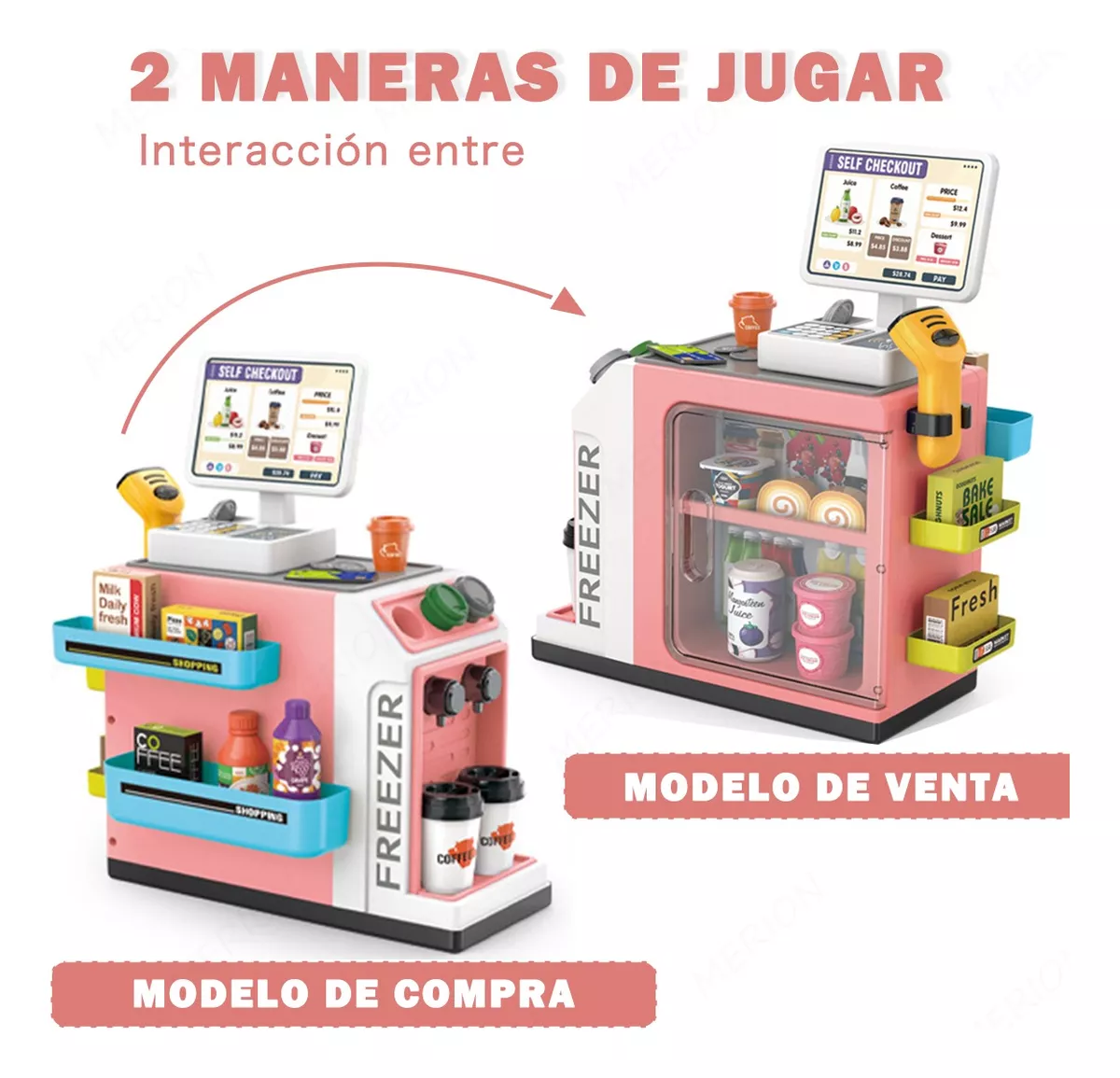 Caja Registradora Y Cafetera Juguete Infantil Para Niño