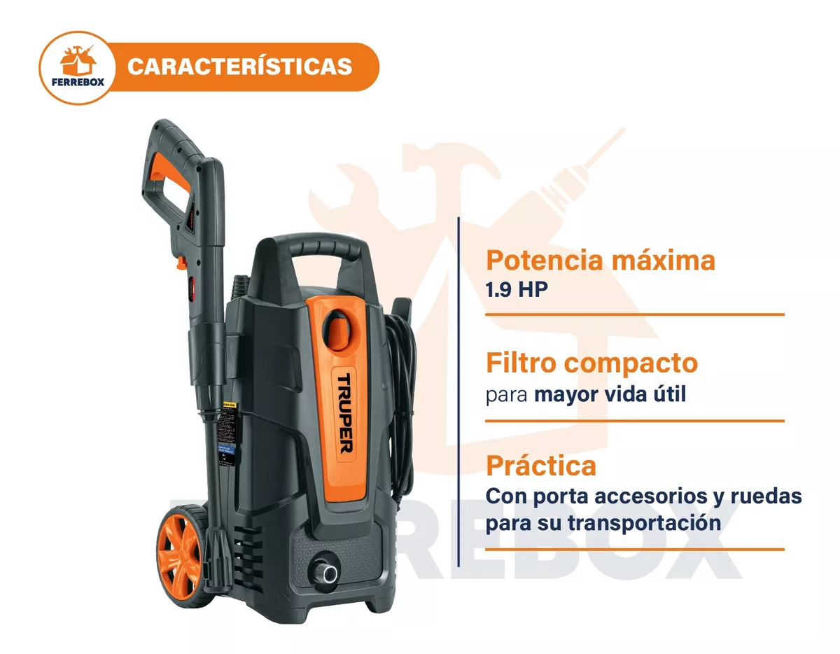 Hidrolavadora Turbo Profunda 2hp + Manguera  10m
