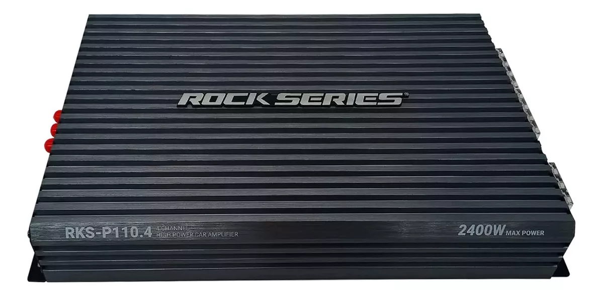 Amplificador De 4 Canales Clase A/b De 450 Watts Rms A 4 Ohm X 2, 2400 Watts Maximons Rock Series Rks-p110.4
