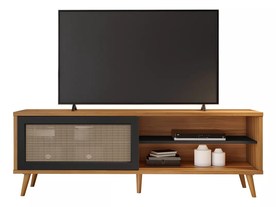 Mueble Para Tv Rack Hasta 60 Pulgad Bancada Puerta Corrediza