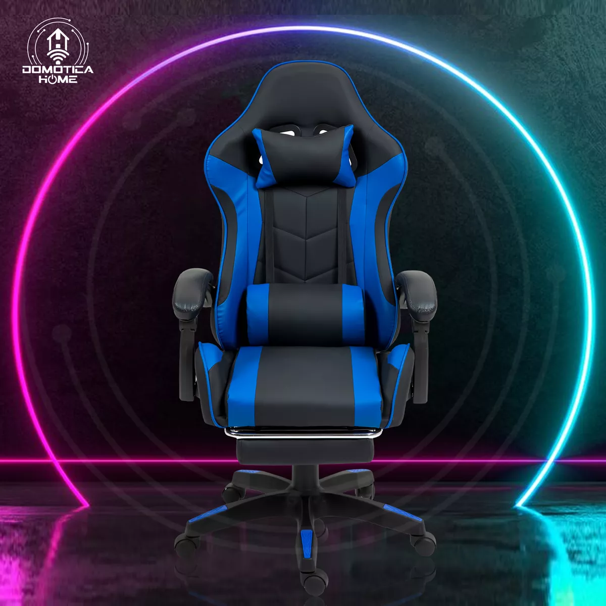 Silla Gamer/escritorio Ergonómica Reclinable Negro-azul