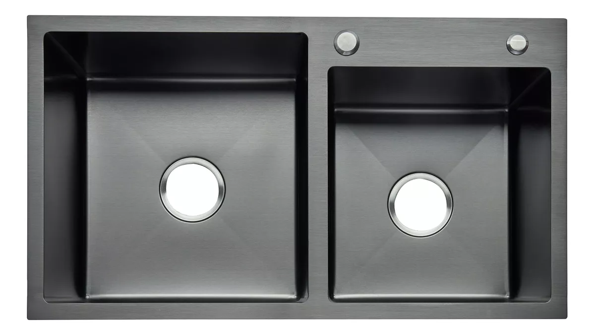 Tarja Doble Tina En Acero Inoxidable 82 Cm X 45 Cm Cocina