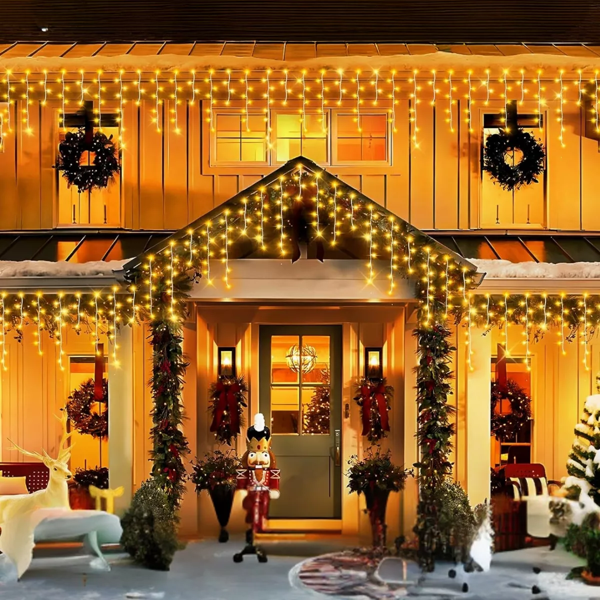 Luces Led Cascada 9m 500l Dosyu Transparente Dy-ice500l-csc