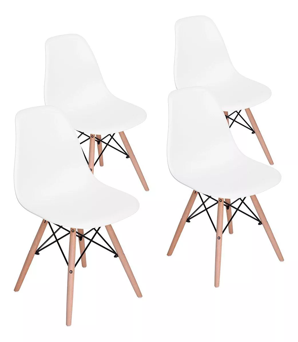 Sillas Eames Silla Minimalista Moderna Paquete De 4