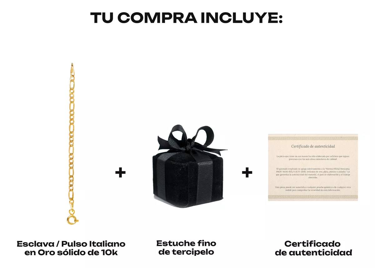 Pulsera Cartier Pulso Oro 10k Esclava Brazalete Figaro 2.8mm