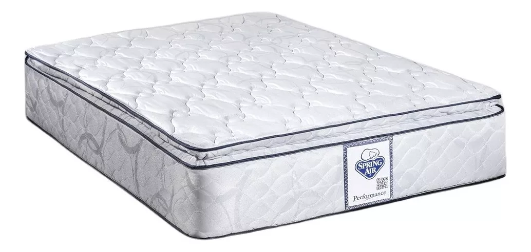 Spring Air Panama Color Gris Queen Colchón Ortopédico