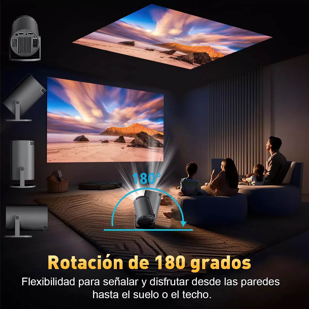 Proyector Profesional 4k Hd Android 11 Wifi6 1080p 8000 Lm