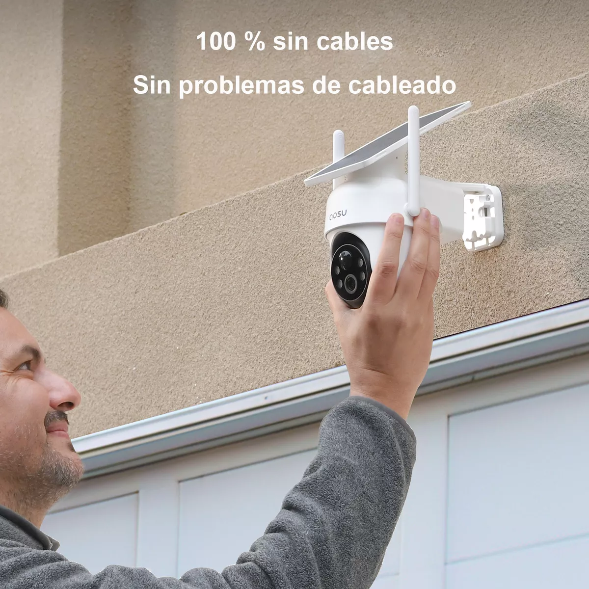 Cámara De Seguridad Solar Wifi Exterior 3mp Hd Audio 360 Ptz